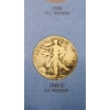 Image 6 : United States 90% Silver Walking Liberty Half Dollars In Whitman Coin Album - Face Value: $5.50