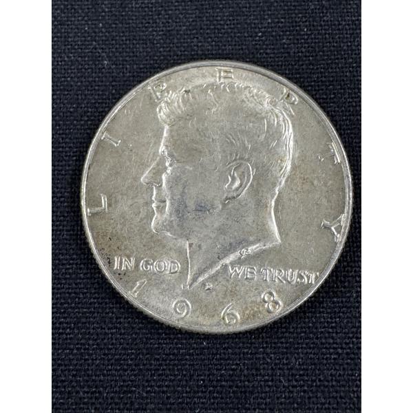 1968 United States 40% Silver Kennedy Half Dollar - Excellent Condition