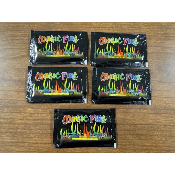 5 Packs Of Magic Fire - Makes Camp Fires Flames Of Magic - Brand New - Incredible Product