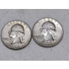 Image 1 : Two 90% Silver U.S. Quarters ~ $.50 Face Value