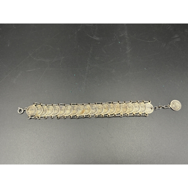 Souvenir Coin Bracelet - Dis Marino - ~8 inches long 