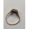 Image 4 : 10K Yellow Gold Antique Style Ring With Light Purple Gemstone (Clipped) - Weight: 1.6g
