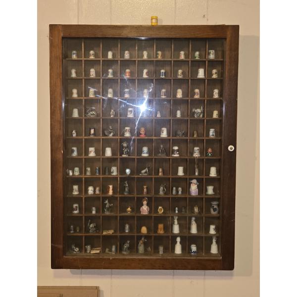 *Pick Up At Louisville Home - No Shipping Available* Vintage Thimble Collection And 22''x29'' Displa