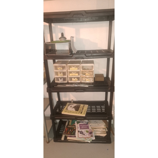 Pair Of Plastic Storage Racks / Shelving As Pictured In Excellent Condition 