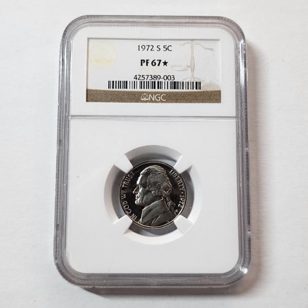 NGC PF67* United States 1972-S Jefferson Nickel 