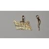 Image 5 : Tests As 14K Yellow Gold "Special Friend & Italian Horn Pendant - Total Weight: 1.8g
