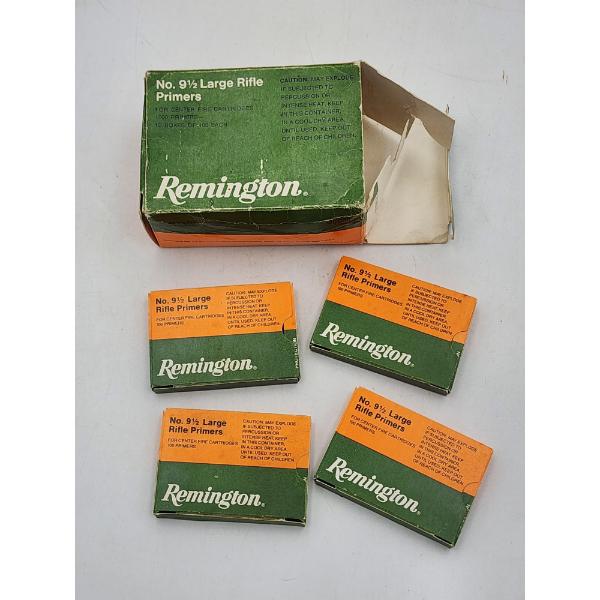 Vintage Partial Box of Remington No. 9-1/2 Large Rifle Primers 