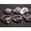 Image 13 : Ten Gorgeous Sterling Silver Rings Ft. Tanzanite & Topaz - Weighing Total of 40.6 Grams