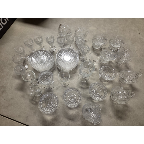 *Pick Up At Mantua Home-No Shipping Available* Gorgeous Vintage Matching Crystal Dessert Plates, Bra