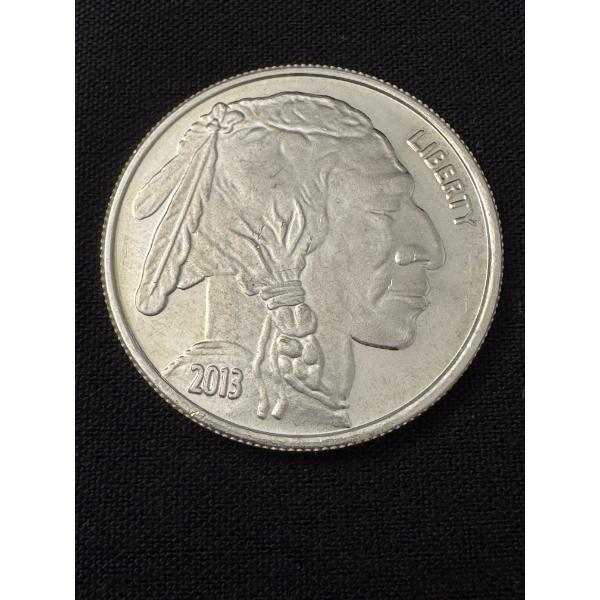 Indian Buffalo .999 One Troy Ounce Fine Silver Round Coin