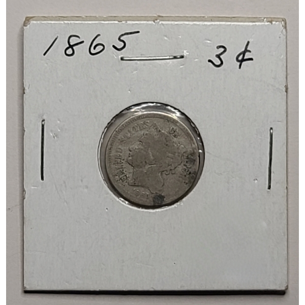 United States 1865 3-Cent Nickel 