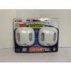 Image 1 : 2-in-1 Wireless Alarm - Smoke & Carbon Monoxide Detector - Voice Alarm! - Includes Batteries 