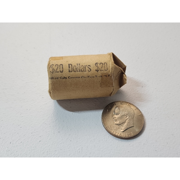 x20 Bicentennial 1776-1976 Eisenhower Dollar Coins Face Value $20.00