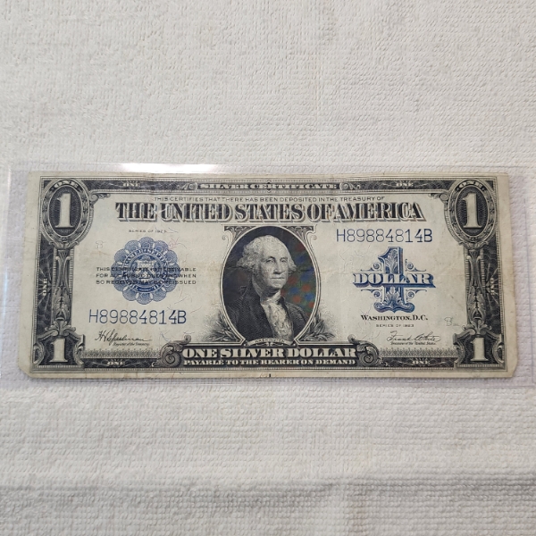 1923 Series United States $1 Silver Certificate "Horse Blanket" - Large U.S. Currency