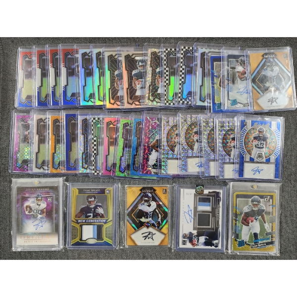 Large Lot of Assorted Tyjae Spears Trading Cards Including Many Signed, Patch & Numbered Cards