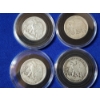 Image 4 : x4 Assorted Years 90% Silver Walking Liberty Half Dollars in Capsules FV: $2.00