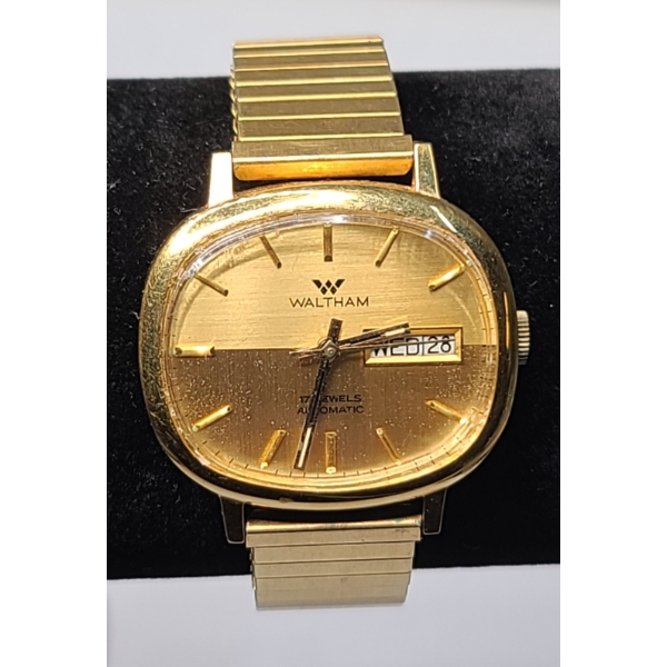 1970's Men's Waltham 17 Jewels Automatic Wristwatch - Working Condition