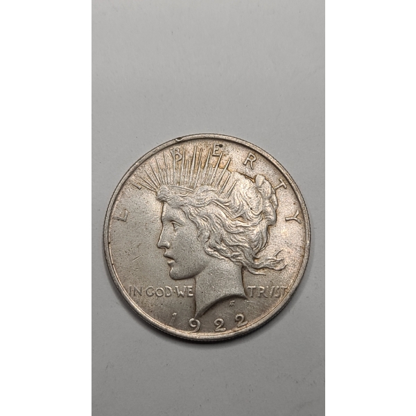 United States 1922-P 90% Silver Peace Dollar