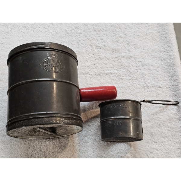 Lot of (2) Vintage Flour Sifters