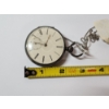 Image 8 : Antique Key Wind Pocket Watch Roman Numeral Dial With Chain