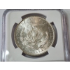 Image 4 : NGC UNC Details OBV Cleaned 1889 90% Silver Morgan Dollar