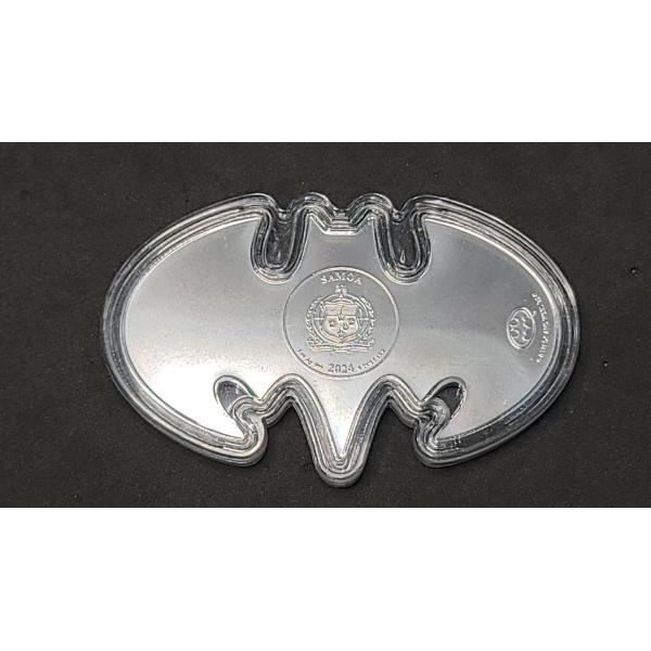 2024 Samoa $5 Batarang Batman Shaped 1 oz .999 Fine Silver Bar 
