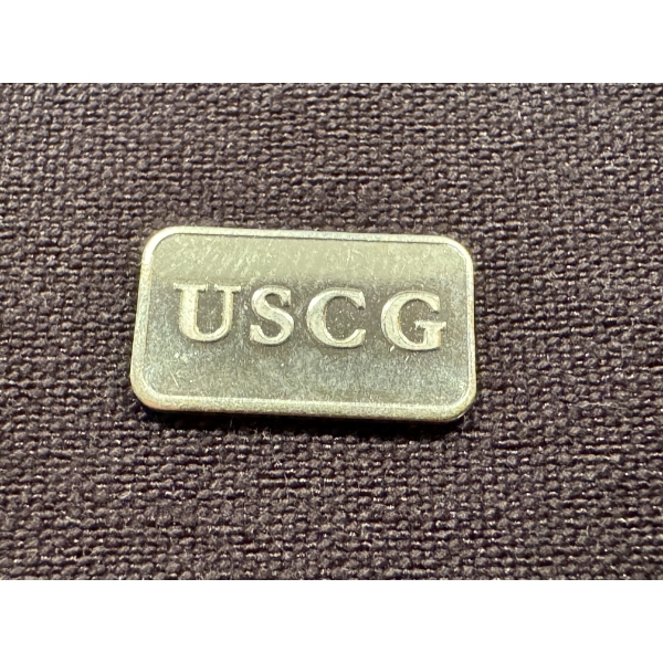 Extremely Rare USCG Silver 1 Gram .999 Fine Pure Silver Troy Oz Bar - Low Production Bar