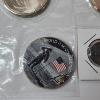 Image 3 : Apollo Moon Landing Token, (2) Moon Landing $5 Coins, & Isle of Man 5 Pence 