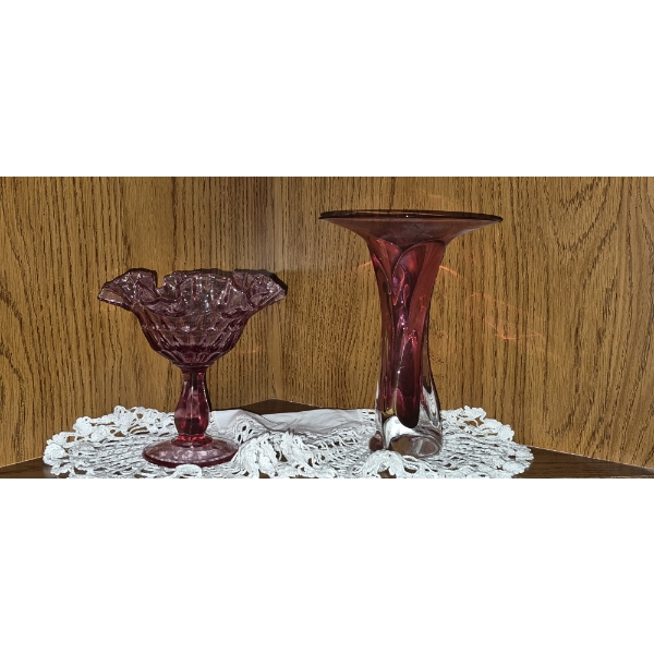 PICKUP IN NORTHFIELD - Art Glass & More Contents As Shown On Shelf - See Pics 