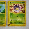 Image 2 : Two Vintage Expedition Set E-Reader Pokemon Trading Cards ~ Oddish & Koffing