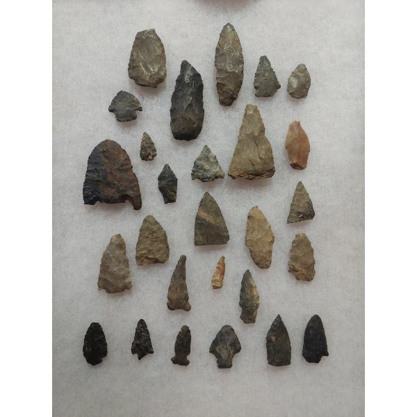 Local (OH) Native American Artifacts - Arrowhead Collection As Shown - See Pics Display Not Incl