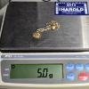 Image 4 : 14k Gold Necklace with Cherub Pendant - 5g Total Weight