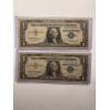 Image 1 : 2 - 1957 United States Washington One Dollar Silver Certificates In Protective Holders