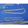 Image 7 : Lot of Assorted Crystal Costume Jewlery: Bracelets, Necklaces, Earrings