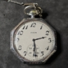 Image 2 : Elgin Pocket Watch with Chain, Folding Knife and Masonic Charm
