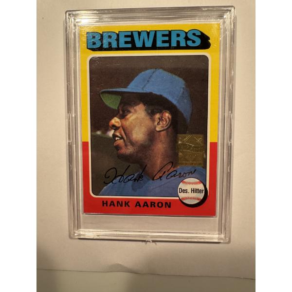 2000 Topps Archives Hank Aaron Brewers Baseball Card - High Grade Card