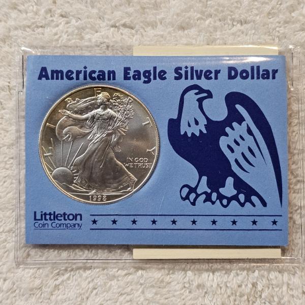 1998 1 Troy Oz. .999 Fine Silver American Eagle Round