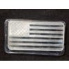Image 1 : 10 Troy Oz 999.9 Fine Silver Bar Featuring American Flag Design