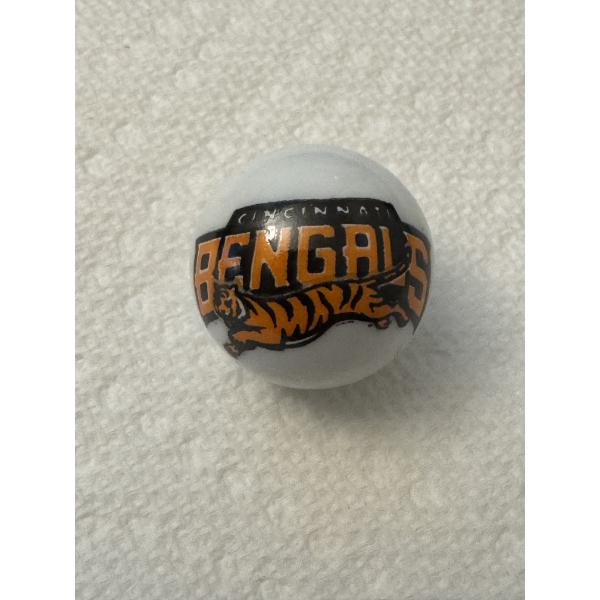 Vintage Cincinnati Bengals One Inch Shooter Marble - Mint Condition