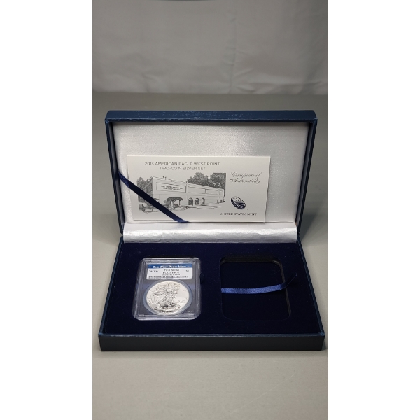 PCGS 2013-W PR 70 First Strike Reverse Proof 1 oz .999 Fine Silver American Eagle In Storage Box 