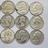 Image 3 : $3.00 Face Value of Assorted Years U.S. Washington 90% Silver Quarters