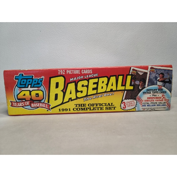 Topps 1991 Baseball Complete Set Box - Unsealed