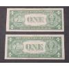 Image 4 : (2) Series 1935 E Blue Seal Silver Certificates - Face Value: $2.00