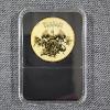 Image 3 : Rare Collectors Pokemon Gold Tone Coin in Slabbed Protector Featuring Gyarados