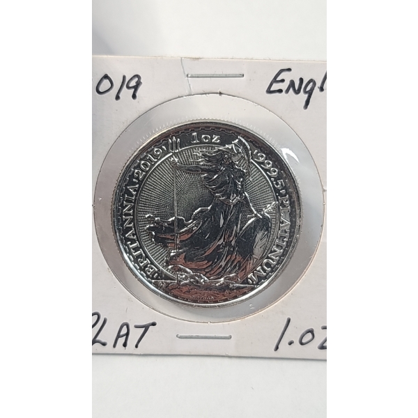 2019 Great Britain Britannia 1 Troy Oz .9995 PLATINUM Coin