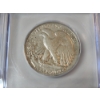 Image 4 : ICG GRADED EF45 1943 Walking Liberty 90% Silver Half Dollar 