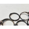Image 6 : Five Assorted Sterling Silver Rings with Colorful Gemstones - TW: 10.9g 
