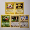 Image 1 : Five Assorted VIntage Pokemon Trading Cards Ft. Three Neo Genesis Set 1ST EDITION & Two Rares!