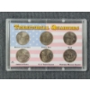 Image 1 : Territorial Quarters Display Collection Featuring Six Different Commemorative Quarters - $1.50 F.V.