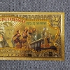 Image 2 : 1776 ~ 2026 Semiquincentennial America 250th Anniversary 999999 $2 Gold Foil Note ~ Mint Condition!
